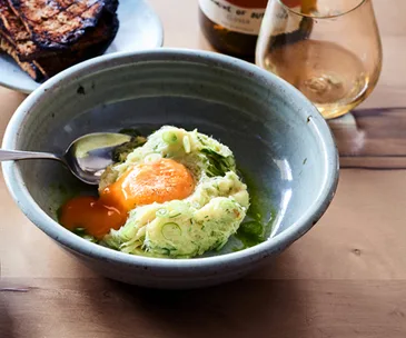 Salt fish and soft egg