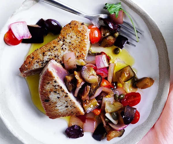 Tuna with caponata
