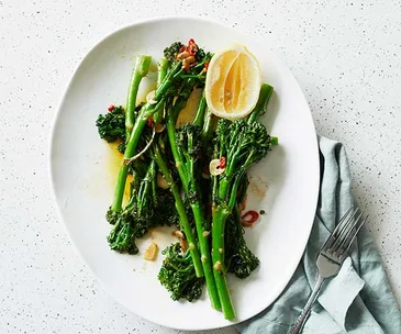 Broccolini with chilli, garlic and lemon