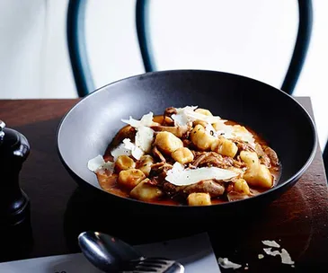 Tipo 00s Gnocchi with duck ragù and porcini mushrooms