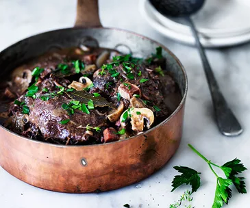 Beef cheek Bourguignon