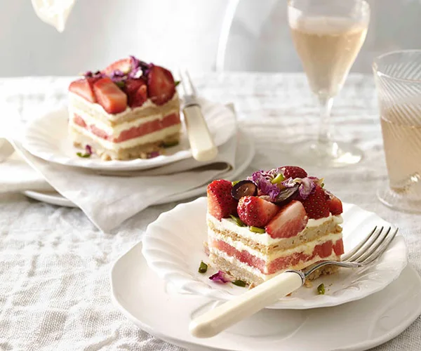 Strawberry and watermelon cake