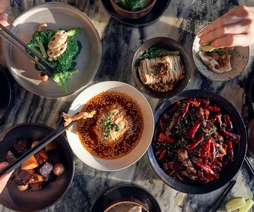 A banquet at Transit, Beijing.