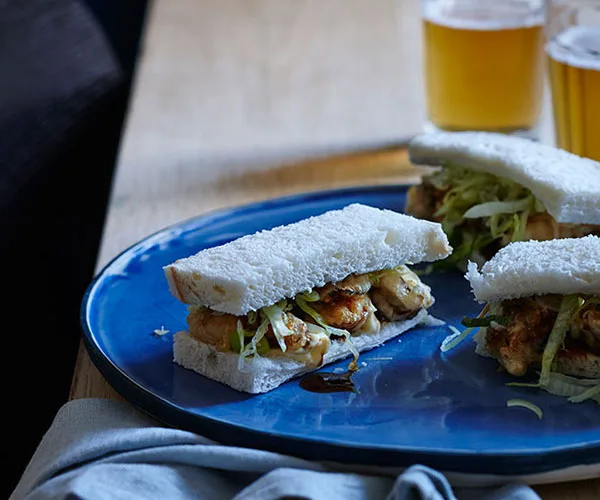Oyster katsu sandos