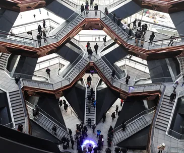 Inside the Vessel at Hudson Yards