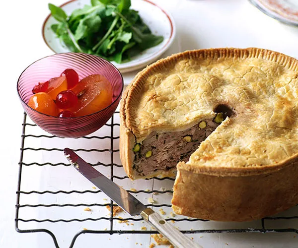 Pork and turkey luncheon pie
