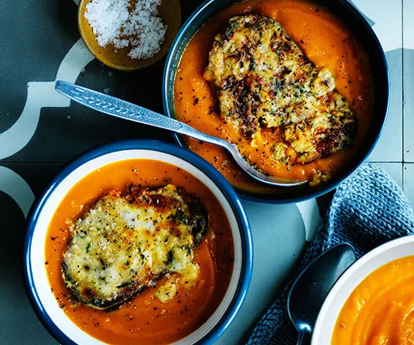 Crema di zucca con fontina