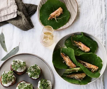 Brae’s prawn head and kohlrabi tacos