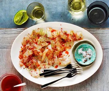Prawn carpaccio