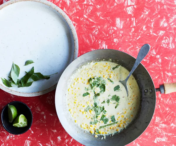 Sweetcorn with coconut milk