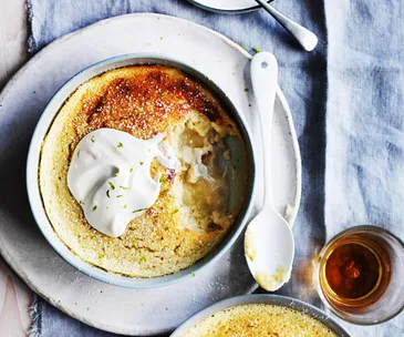 Lime and buttermilk sponge pudding recipe