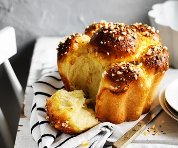 Fennel and orange sugared brioche