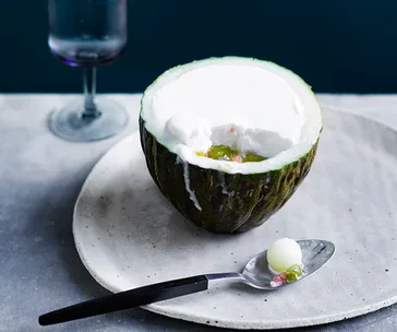 Restaurant Hubert’s melon en surprise