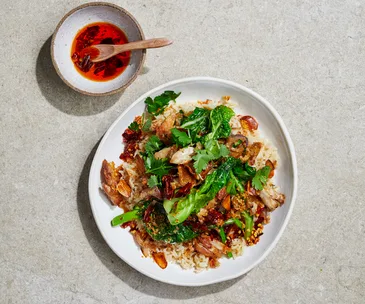 Bianca Johnston’s crispy chicken and rice