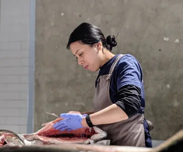”We rip the [fish] guts out … We might say: that’s a nice liver, we can make pâté”