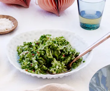 Paul Carmichael’s cucumber and choko salad