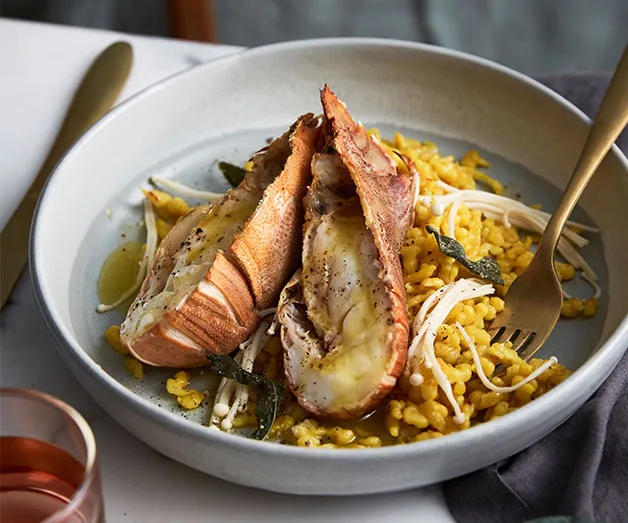 Lulu La Delizia's saffron spätzle with Moreton Bay bugs