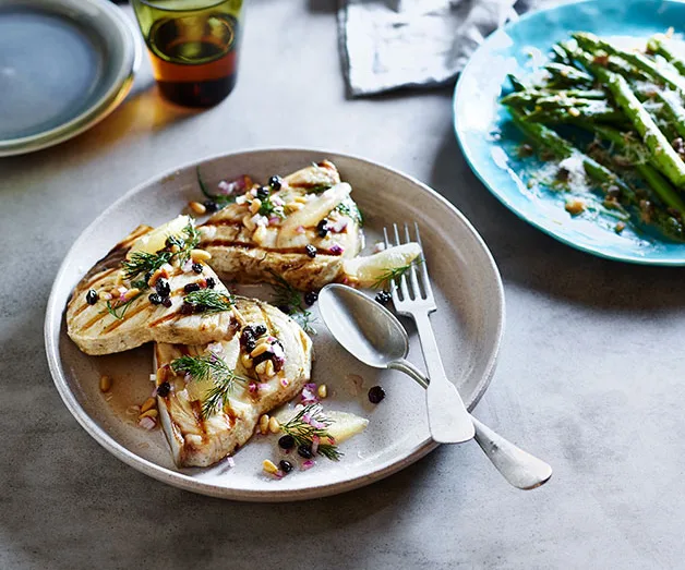 Swordfish with agrodolce sauce