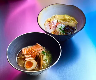 Now open: Chase Kojima mixes ramen and omakase at his fun new neon-lit diner