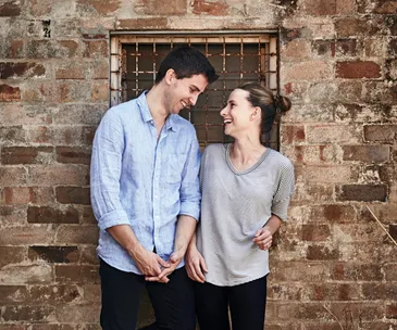 Image of chef Josh Niland (left) and wife Julia Niland (right)