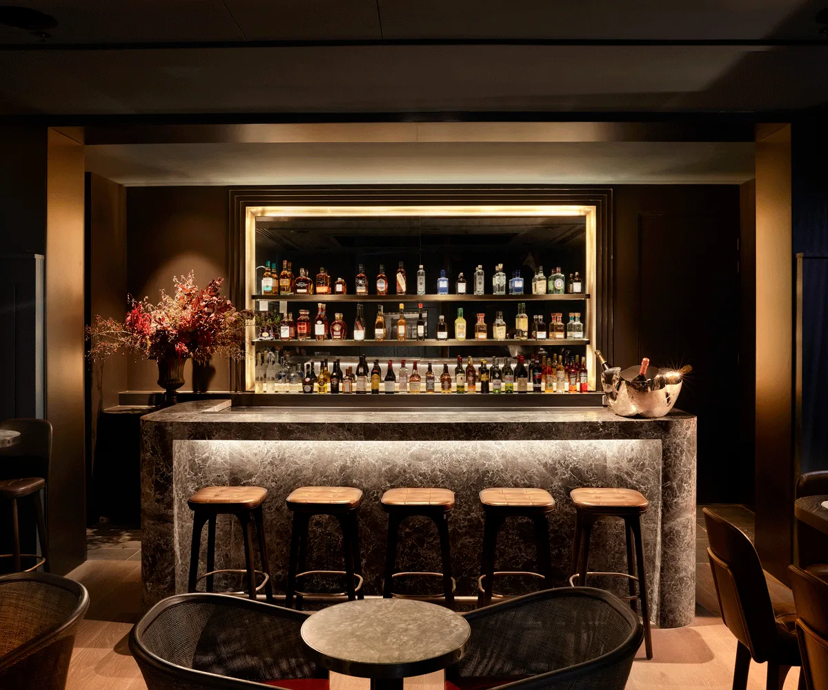 The Douglas Club cocktail bar at the Hilton Hotel Melbourne