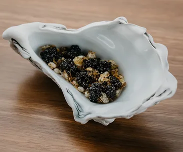 Oyster Intervention, a new dish on the menu at Quay, Sydney.