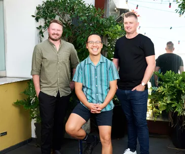 Best restaurant openings to come in 2024: The White Horse team, James Audas, Michael Chiem, Jed Gerrard sit together smiling 