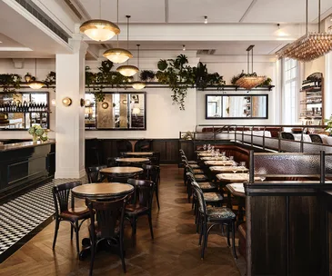 Open this Easter 2024 long weekend: The interior of Gimlet at Cavendish House
