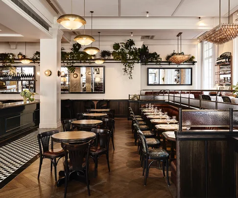 Open this Easter 2024 long weekend: The interior of Gimlet at Cavendish House
