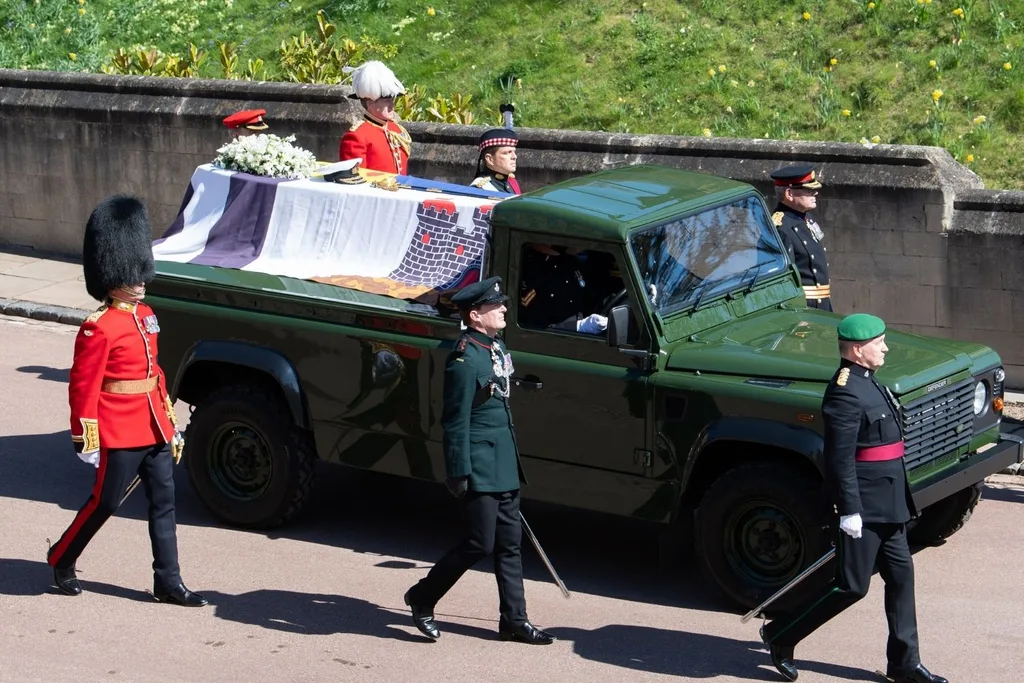 prince philip funeral land rover