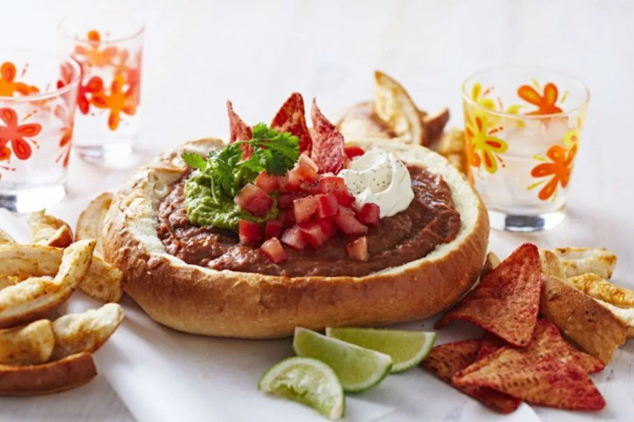 Mexican fiesta cob dip