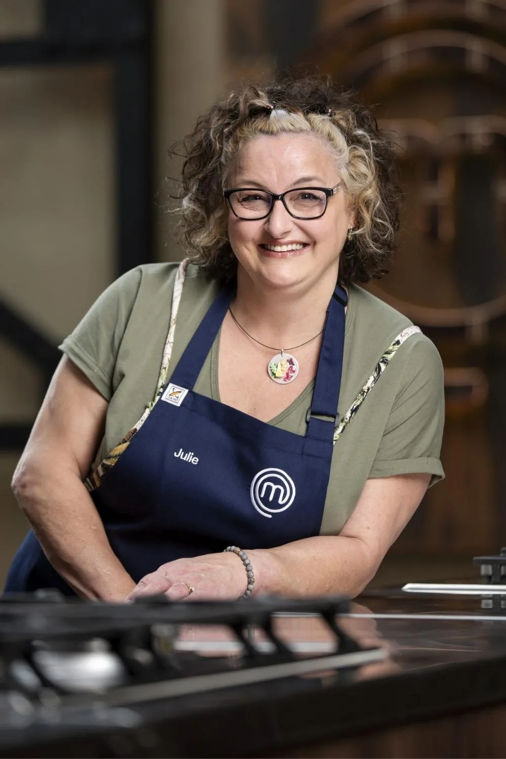 julie goodwin in her masterchef apron