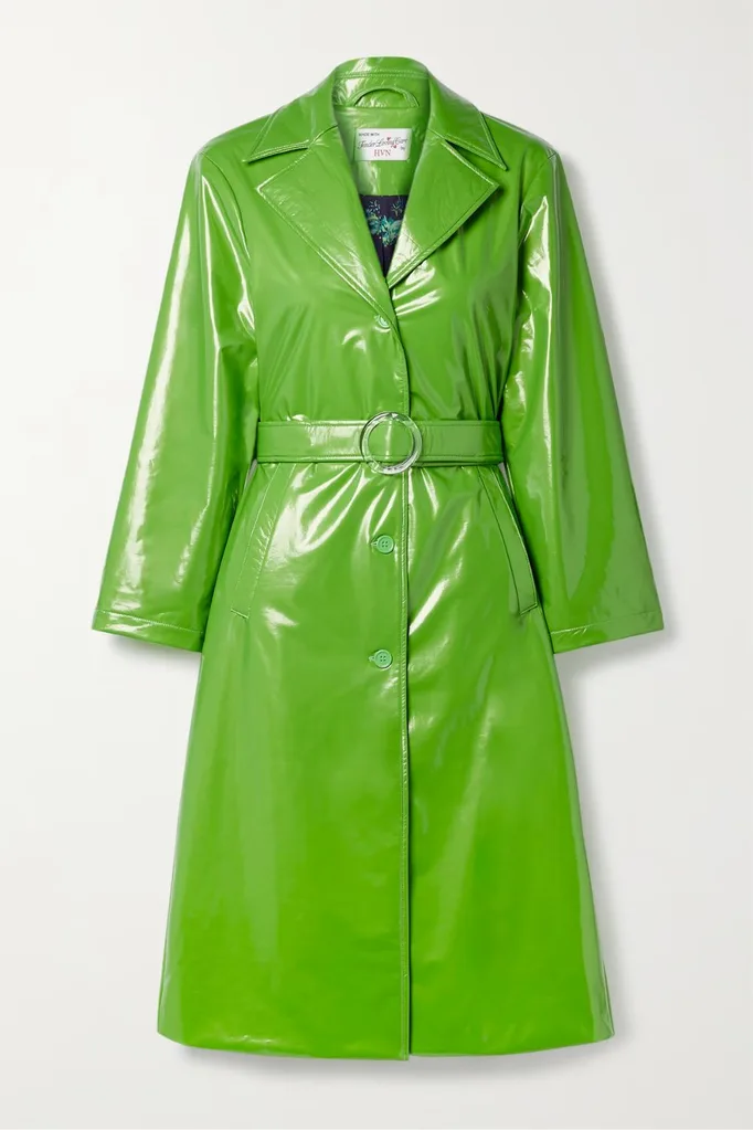 bright-green-pvc-trench-coat