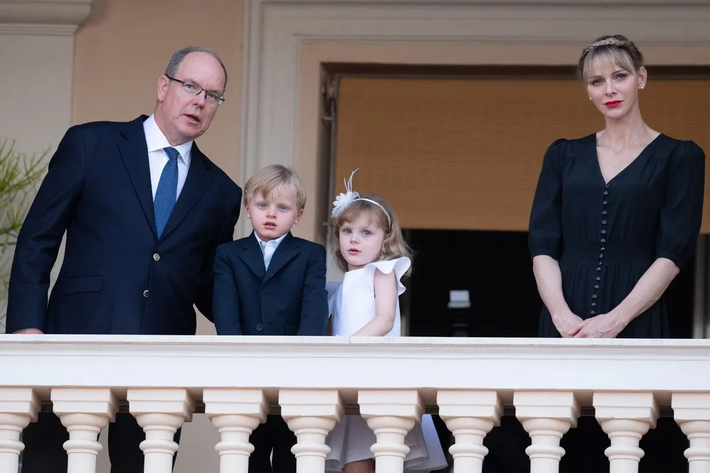 Charlene, her husband Albert and her children