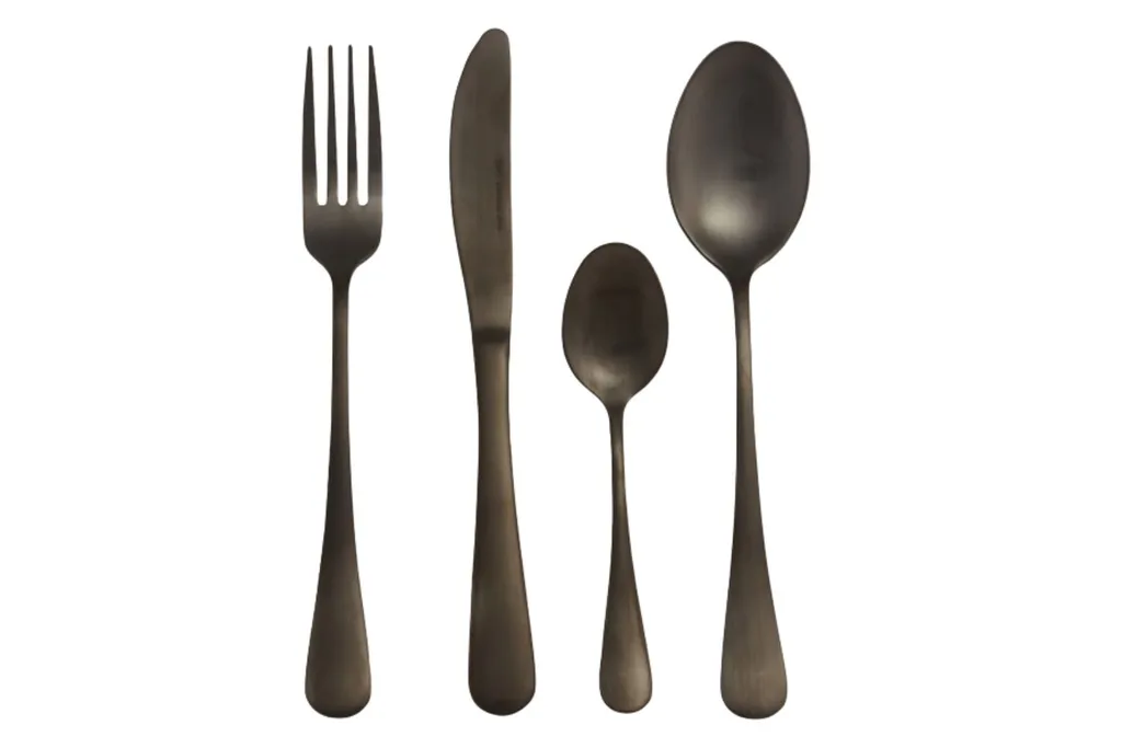 black-cutlery-set