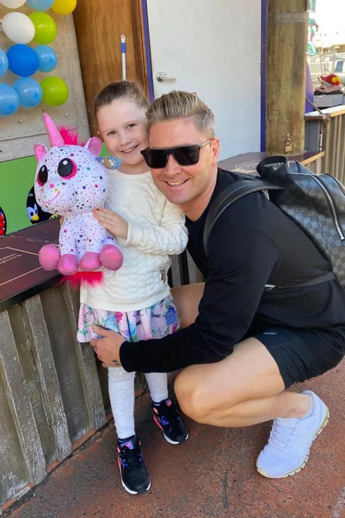 michael clarke and daughter