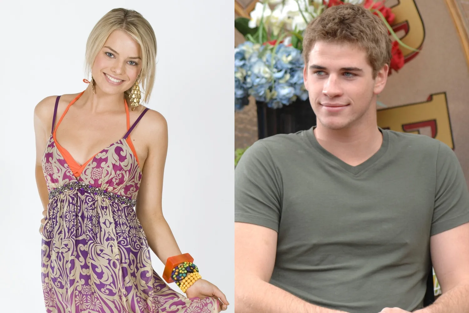 margot robbie and liam hemsworth on neighbours