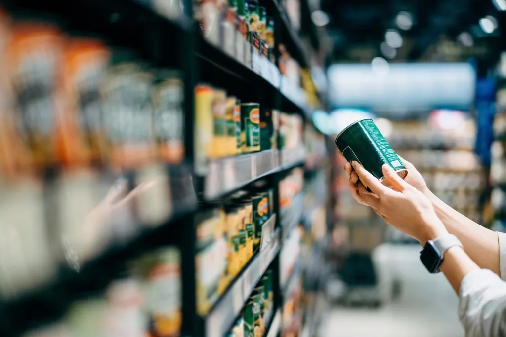 woman-holding-can-in-supermarket