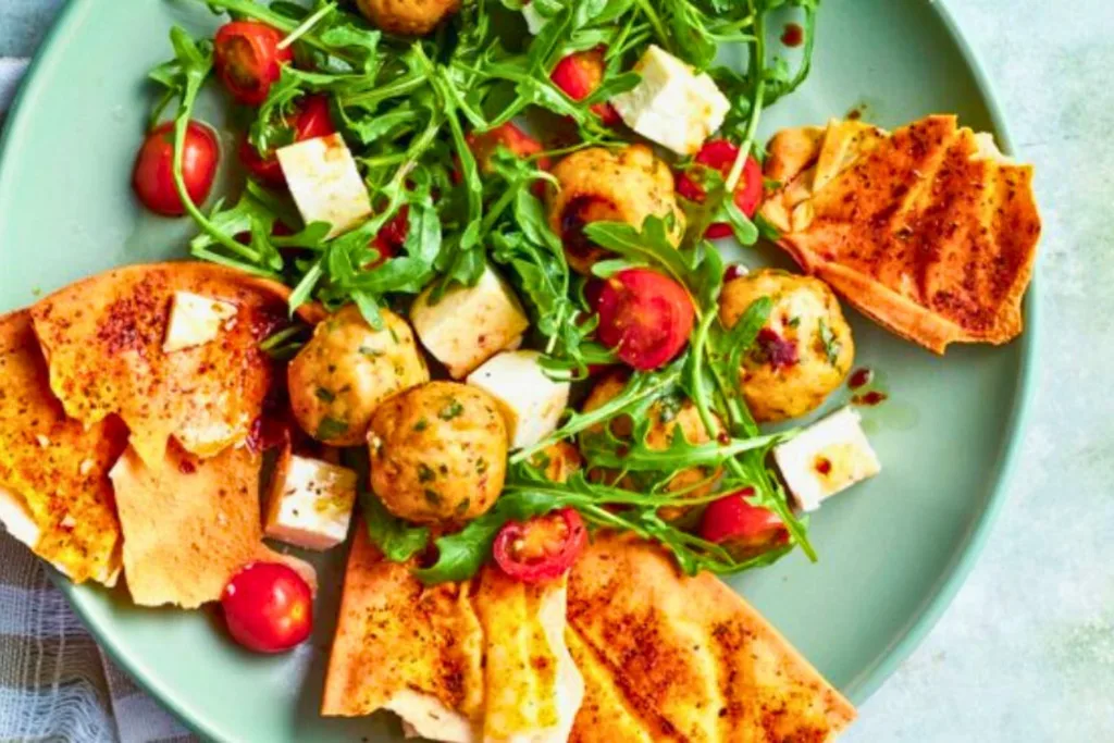 tuscan-turkey-meatball-bread-salad