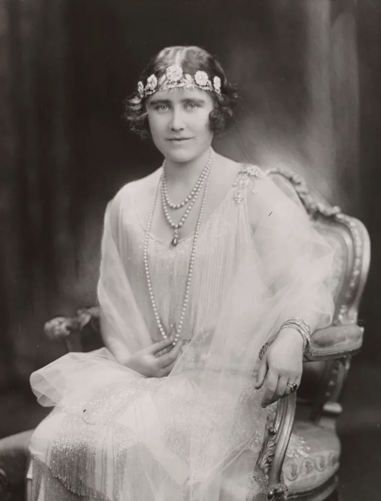 Queen Mother wearing tiara