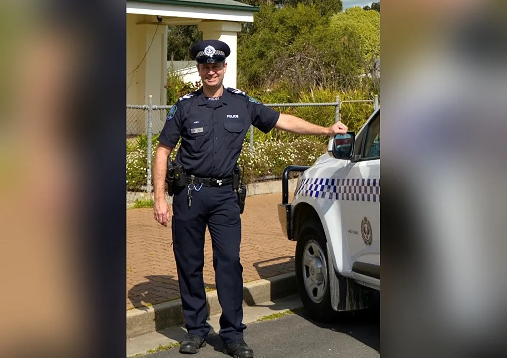 police officer by car