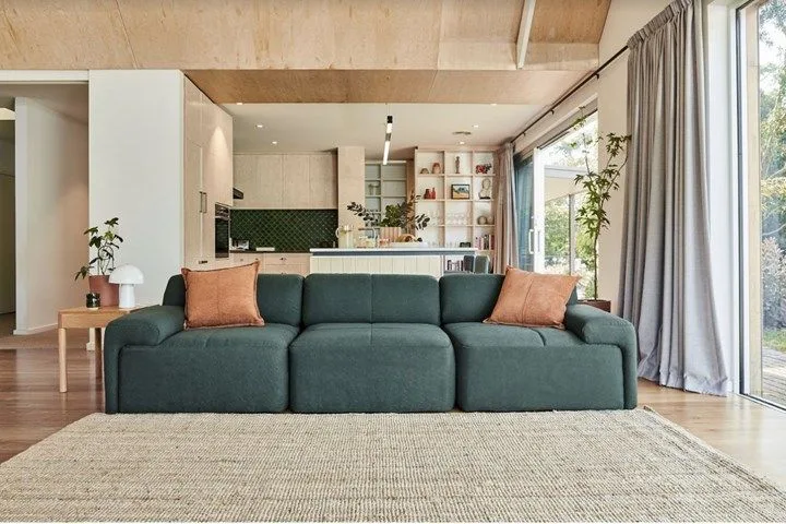 Eva everyday sofa in moss green