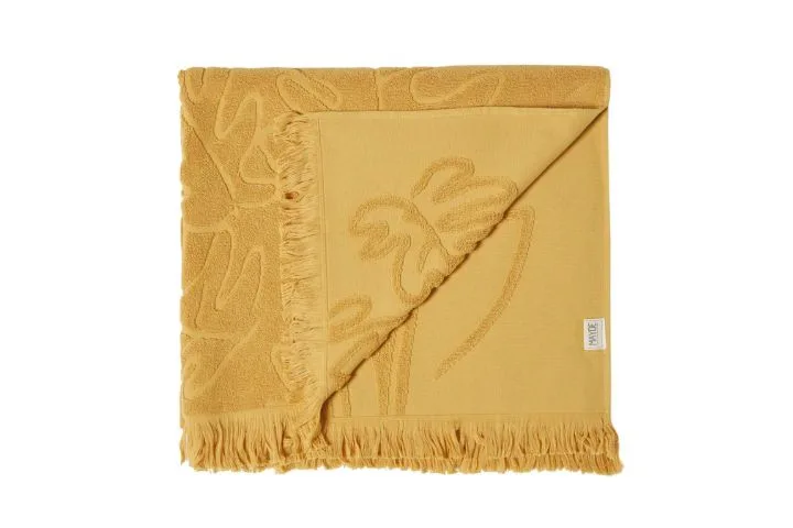 Daintree towel in mustard