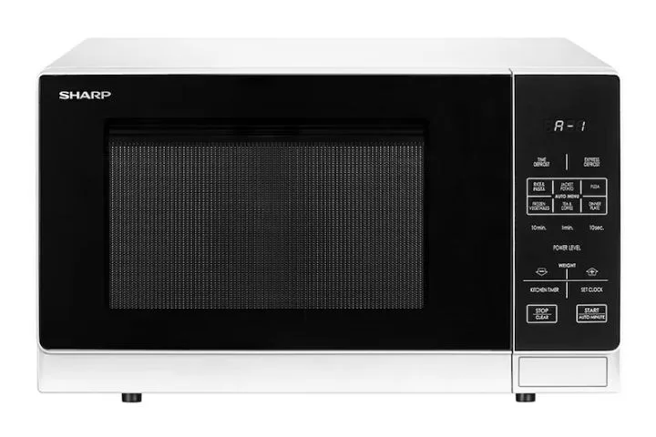 Sharp microwave oven in white