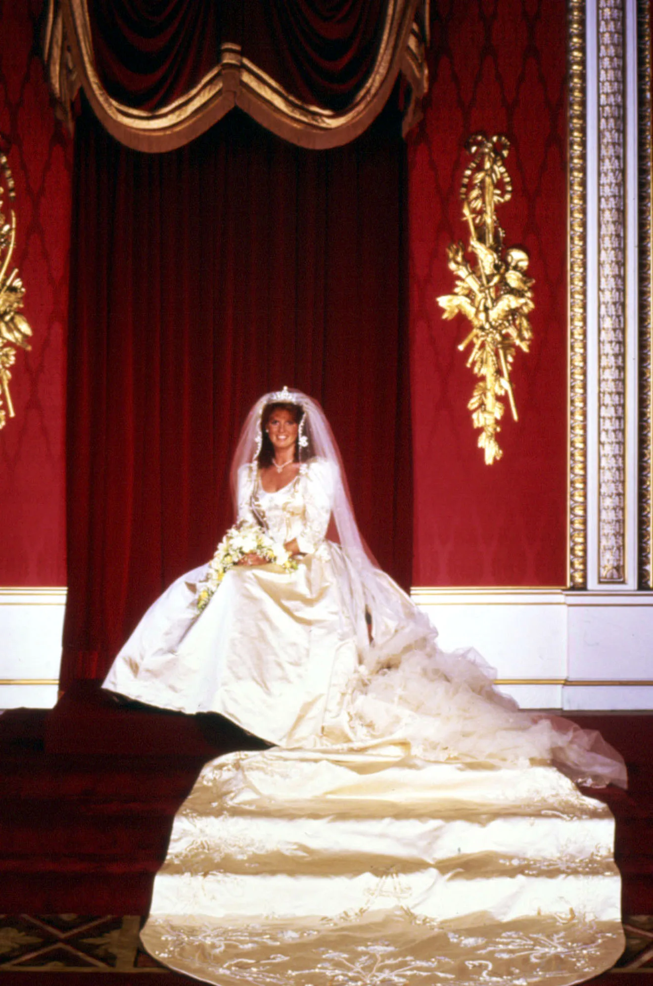 Sarah Ferguson in her dress