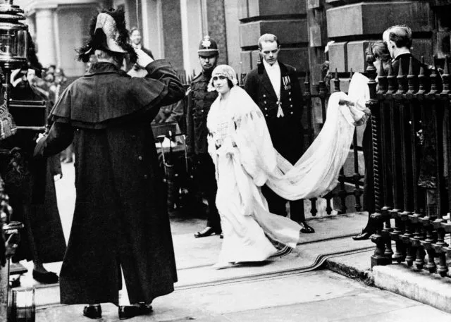 The Queen Mother in her dress