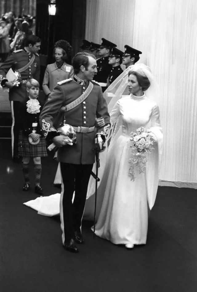 Princess Anne in her dress