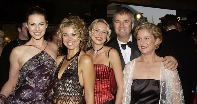 Lisa Chappell, Bridie Carter, Jessica Napier, John Jarratt and Sonia Todd at the 2002 Logie Awards