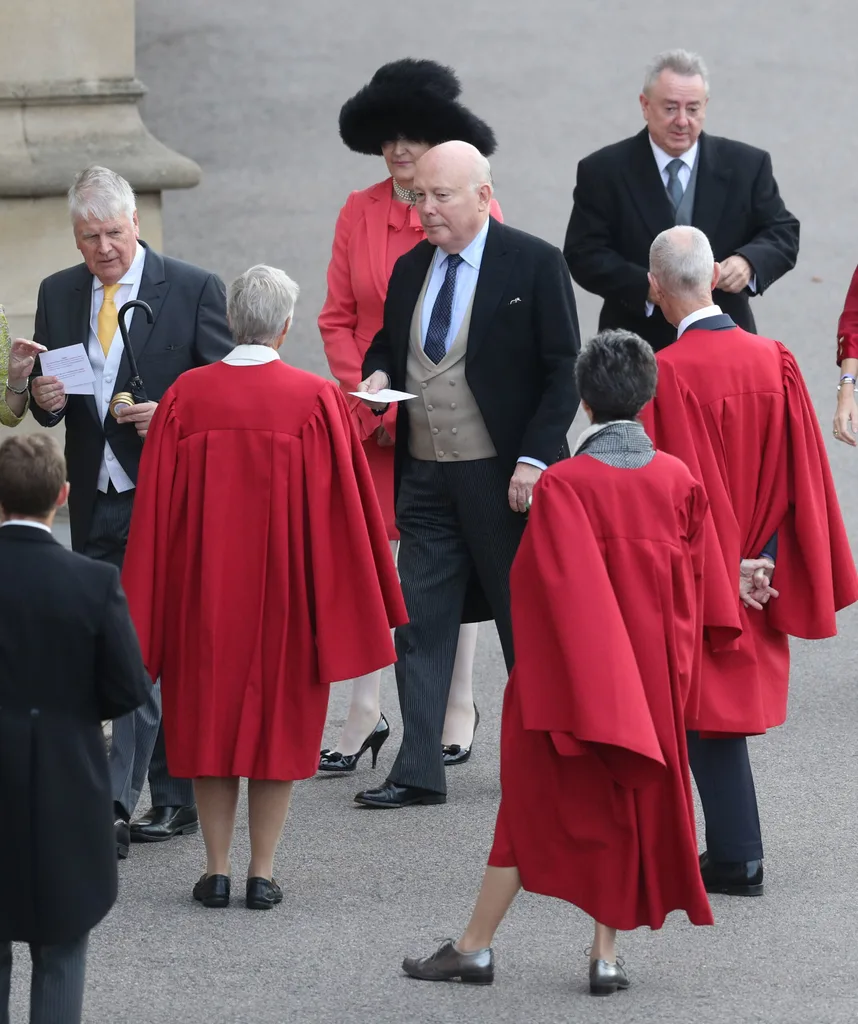 Actor Julian Fellowes  at Princess Eugenie's wedding