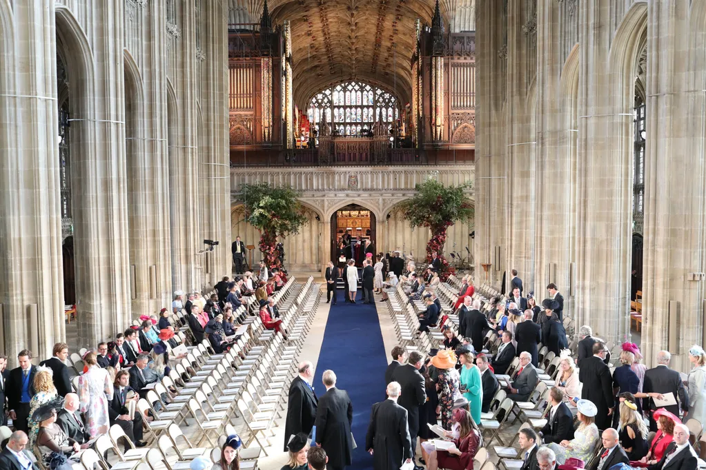 Inside the chapel at Windsor Castle